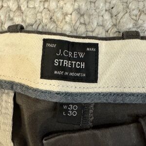 J. Crew Dark Charcoal Chino Pants 30x30 484 Fit